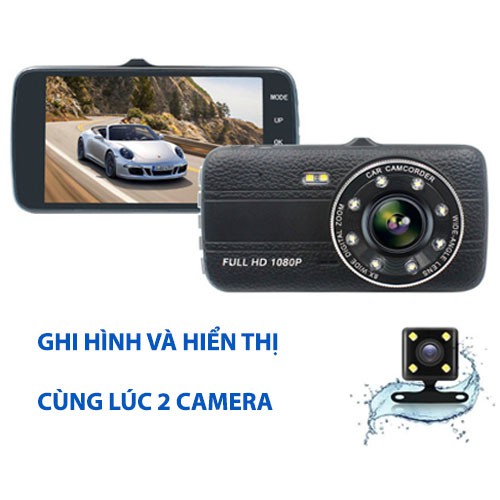 CAMERA HÀNH TRÌNH VIET MAPS X004 Plus -Camera Trước và Sau- Sử Dụng Tiếng Việt Dễ Sử Dụng , Công Nghệ Full Hd1080
