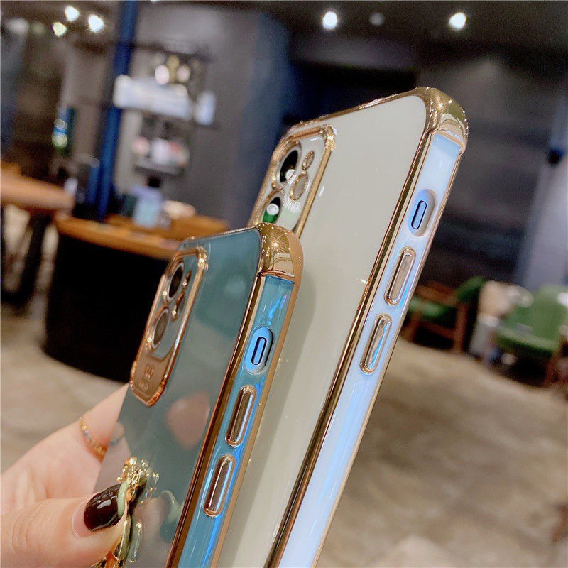 Ốp điện thoại silicon mềm họa tiết gấu thích hợp cho Iphone 7 8+ SE X XS XR XSMAX 11 11pro 11promax 12 12promax Jsxx