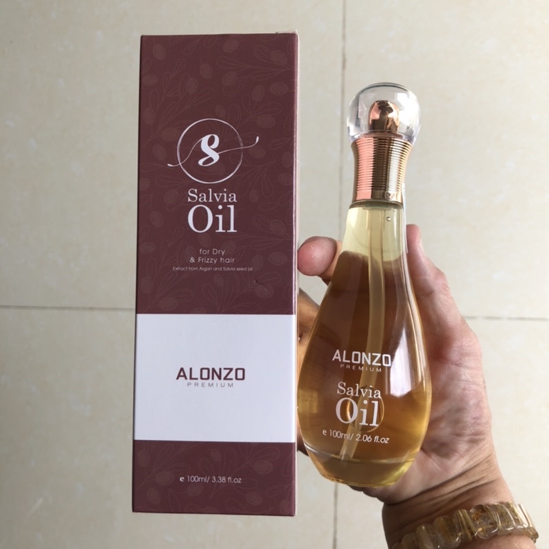 Tinh dầu dưỡng Alonzo Premium Salvia Oil cho tóc khô xơ và chẻ ngọn 100ml