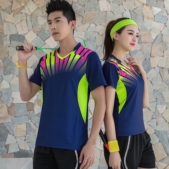 Bộ Đồ Thể Thao Tay Ngắn Thoáng Khí Nhanh Khô Thời Trang Mùa Hè Cho Nam Và Nữ