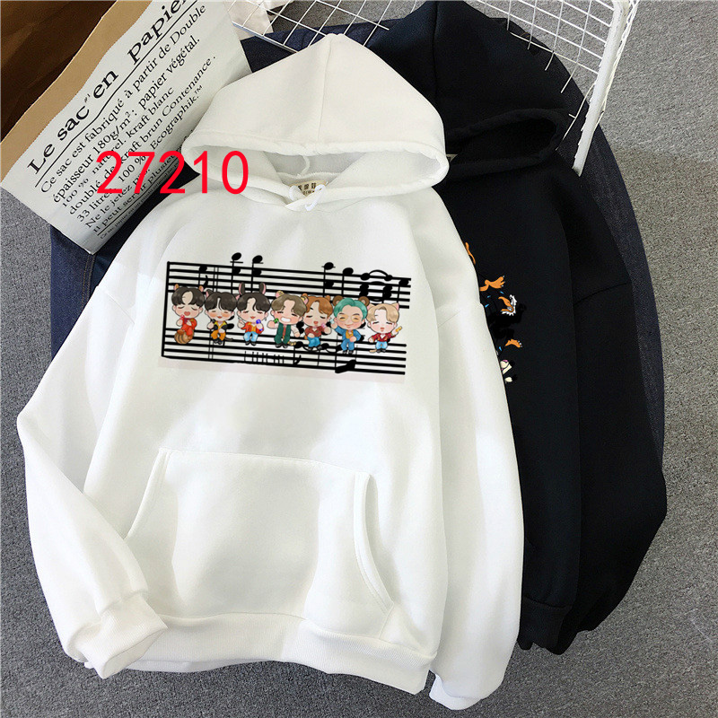 Áo Hoodie Dài Tay In Hình Nhóm Nhạc Bts Thời Trang Hàn Quốc Mới Cho Nữ