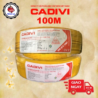100m dây điện đơn mềm cadivi cv 2.0 cao cấp