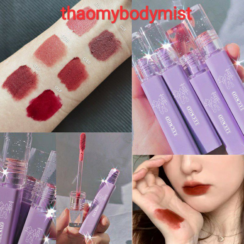 Son kem nhung siêu bám môi Luckgo - The teddy bear lips soft mist glaze | BigBuy360 - bigbuy360.vn