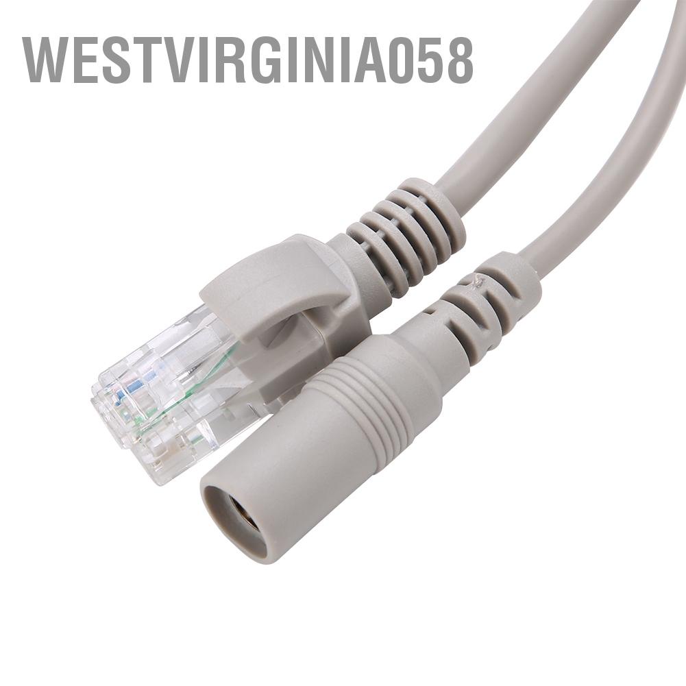 Westvirginia058 5M/10M/15M/20M RJ45+DC Ethernet CCTV Cable for IP Cameras NVR System 10Mbps/100Mbps