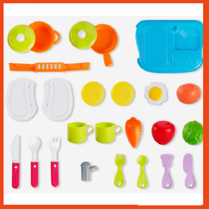 Đồ chơi nấu ăn hình vali ô tô cho bé