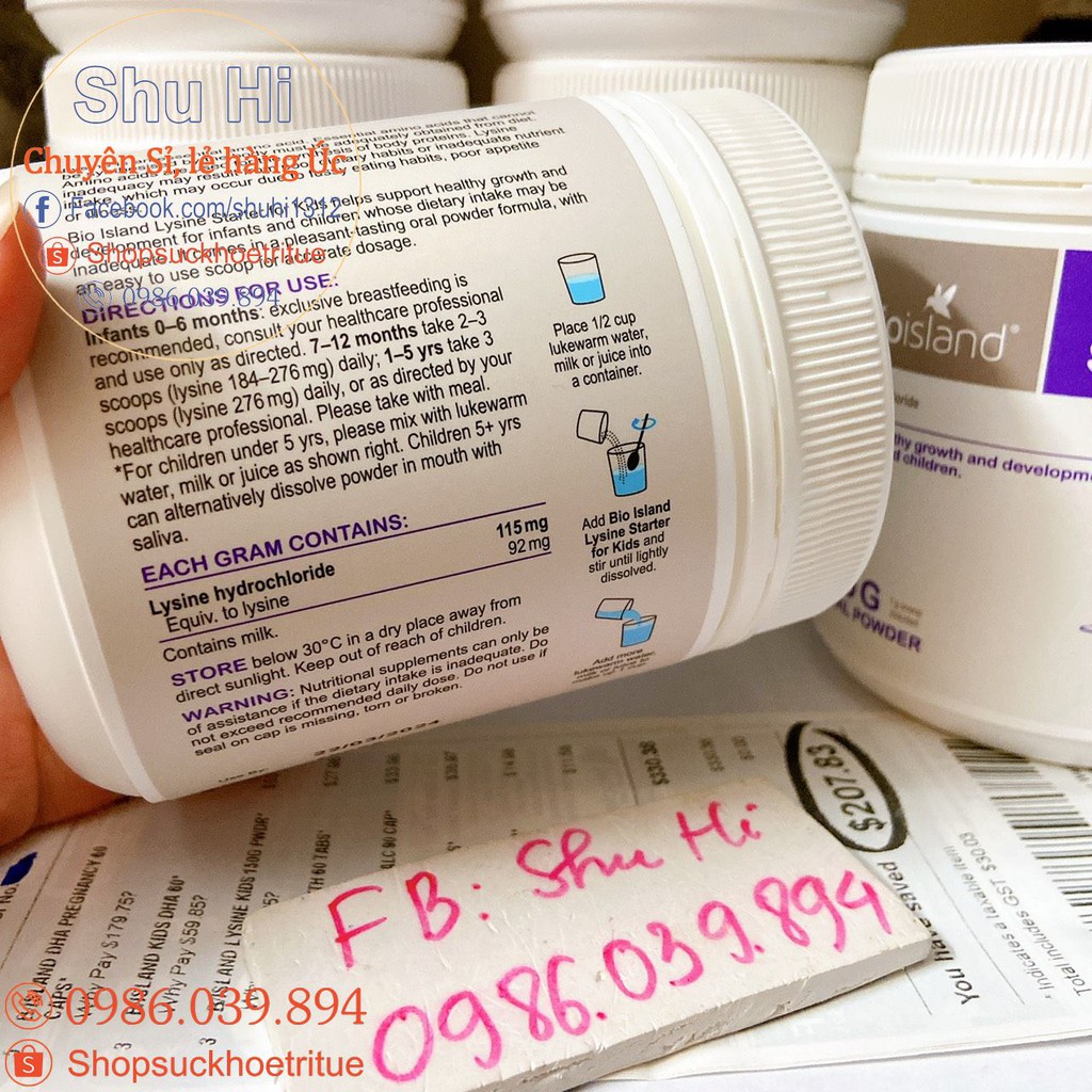 Hộp đựng ly- sine bio island viên, bột | BigBuy360 - bigbuy360.vn