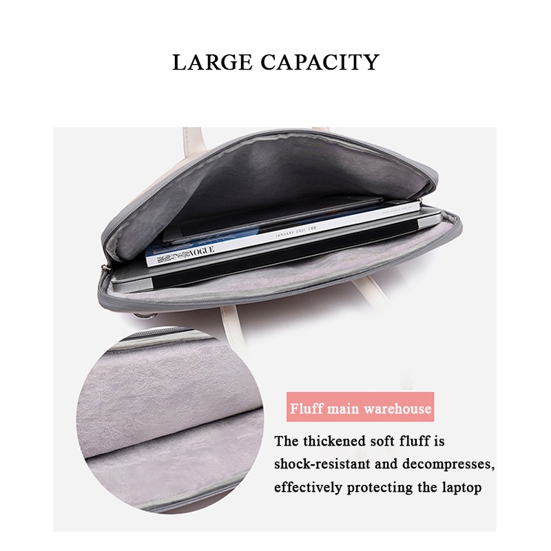 Túi da PU đựng Laptop 13.3 14 15 15.6 Inch cho Macbook Air 13 15 Inch