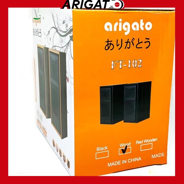 [Mã ELHACE giảm 4% đơn 300K] Loa Arigato M22 Thiết Kế Vỏ Gỗ Sang Trọng Bảo Hành 6 Tháng