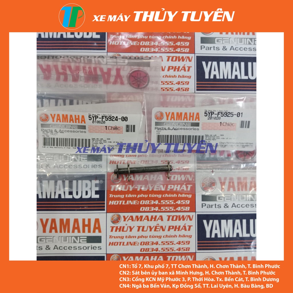 Combo trục cài bố đĩa trước dùng cho xe số chính hãng Yamaha