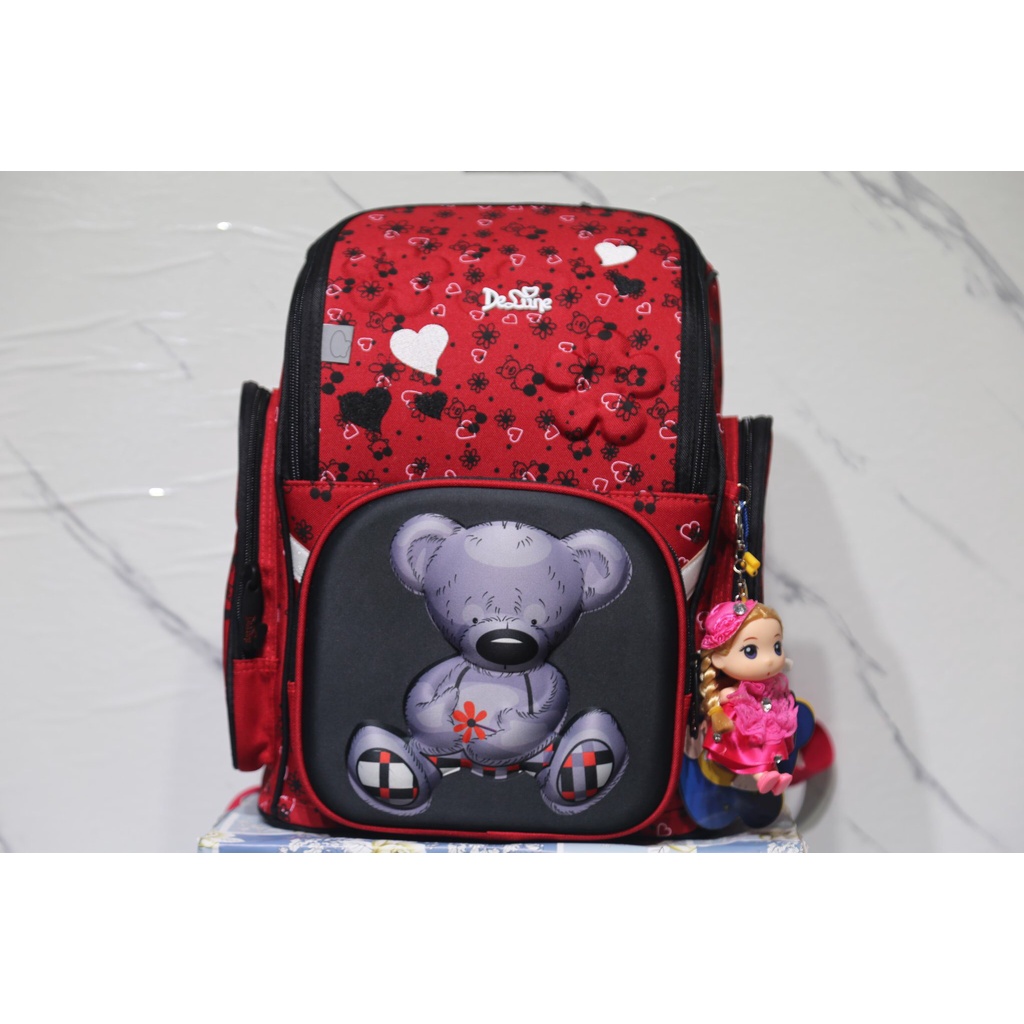 Balo chống gù cho bé tiểu học, balo thương hiệu Delune, balo chống gù siêu nhẹ