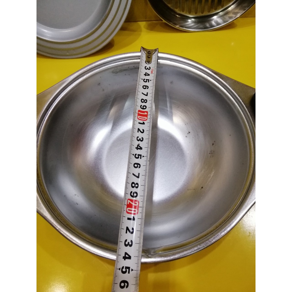 Nồi thép lẩu nội địa Nhật, size 23cm, cao 7cm (mã 958), Dùng được bếp từ