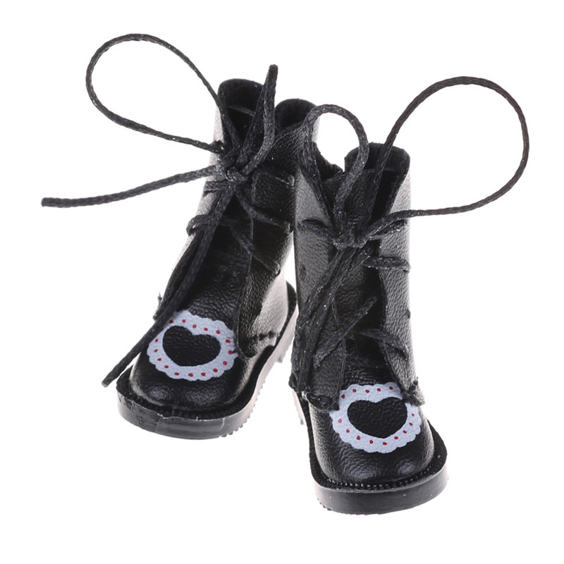 Giày Boot Da PU Thời Trang Cho Búp Bê Tỉ Lệ 1 / 8