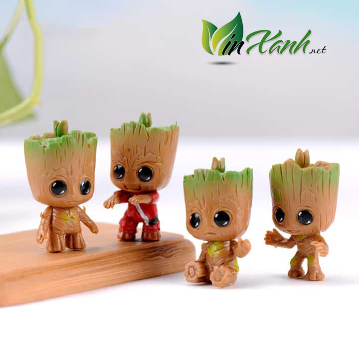 Người cây bé Root Phụ kiện người cây Treeman mini trang trí túi, tiểu cảnh, hồ cá, bàn học, bàn làm việc dễ thương