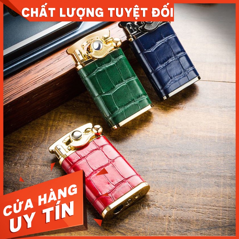 DEVA{ HOT } Quẹt Bật Khò Đánh Lửa Khò 1 Tia YJA10017 Vỏ Bọc Da Nhỏ Gọn Tiện Lợi Đẹp Độc Lạ - Dùng g.a Cao Cấp