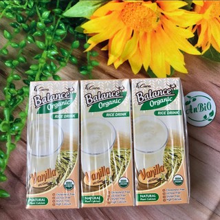 Sữa gạo hữu cơ vị Vani 4CARE BALANCE ORGANIC Lốc 3 hộp x180ml