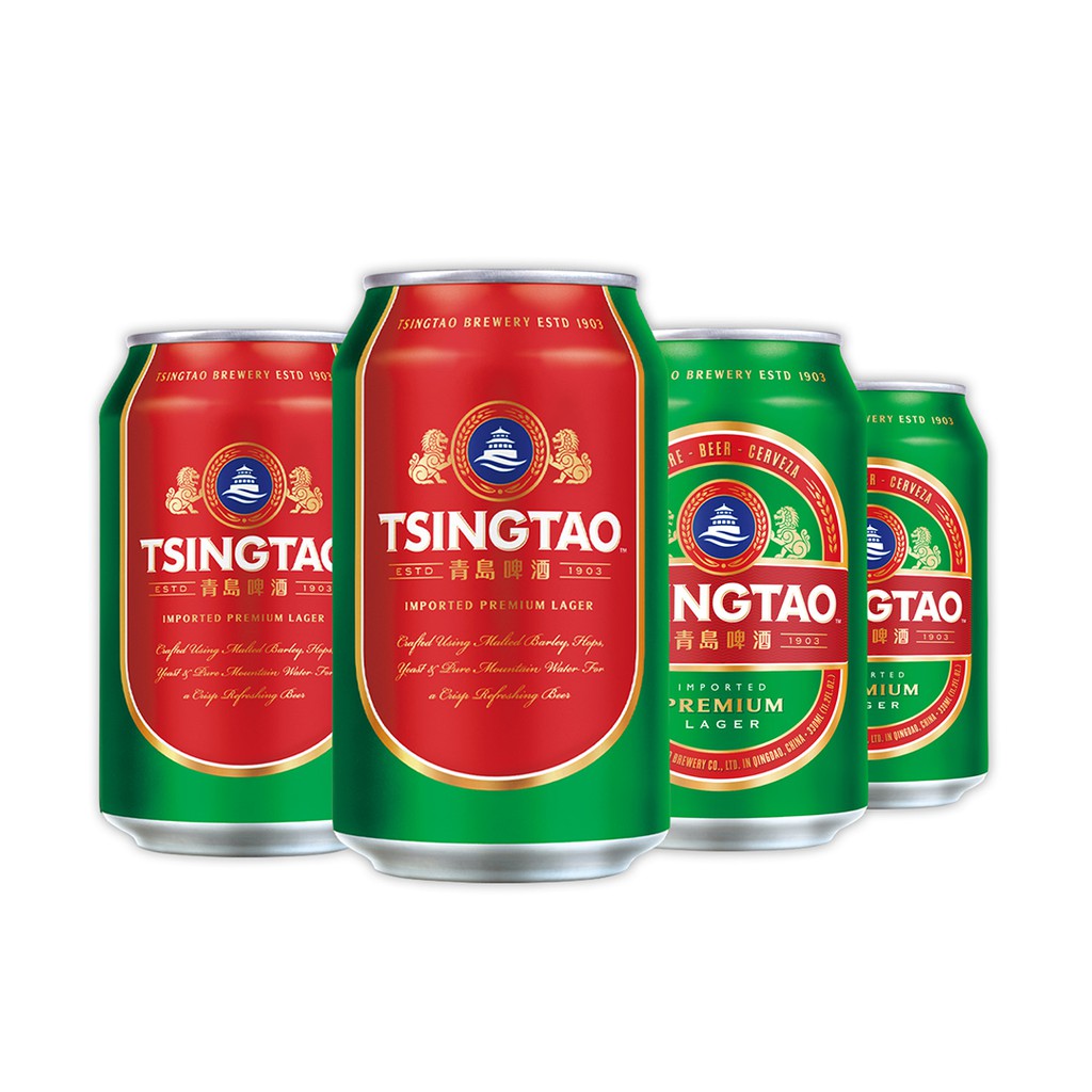 Lốc 6 lon Bia Tsingtao Classic Lager - Nhập khẩu 100% Chính Hãng