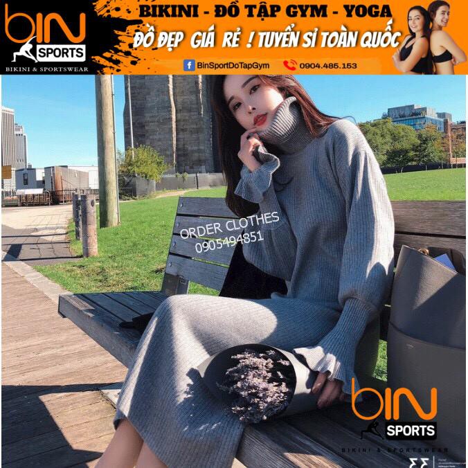Đầm Len Nữ Ngọt Ngào Phong Cách Hàn Quốc Bin Sports XH007