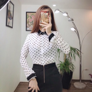 Sơ mi chấm bi