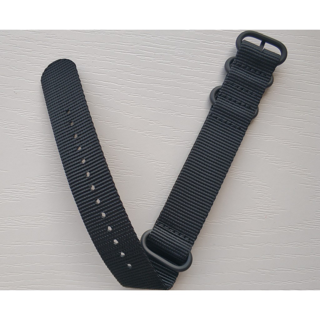 18/19/21/23mm Zulu Dây đeo 22mm tất cả đen Nylon 26mm Kích thước lớn Watch Straps 20mm Watch Casual Canvas 16mm Ladies Watch dây đeo