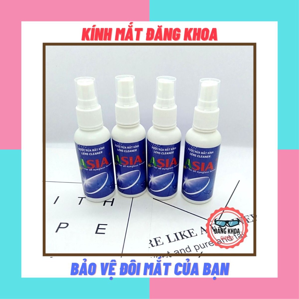 Nước Rửa Mắt Kính Lens Cleaner ASIA Chai Lớn Dạng Xịt Lau Sạch Bụi Bẩn Dễ Dàng Nhanh Chóng - Hương Thơm Dễ Chịu