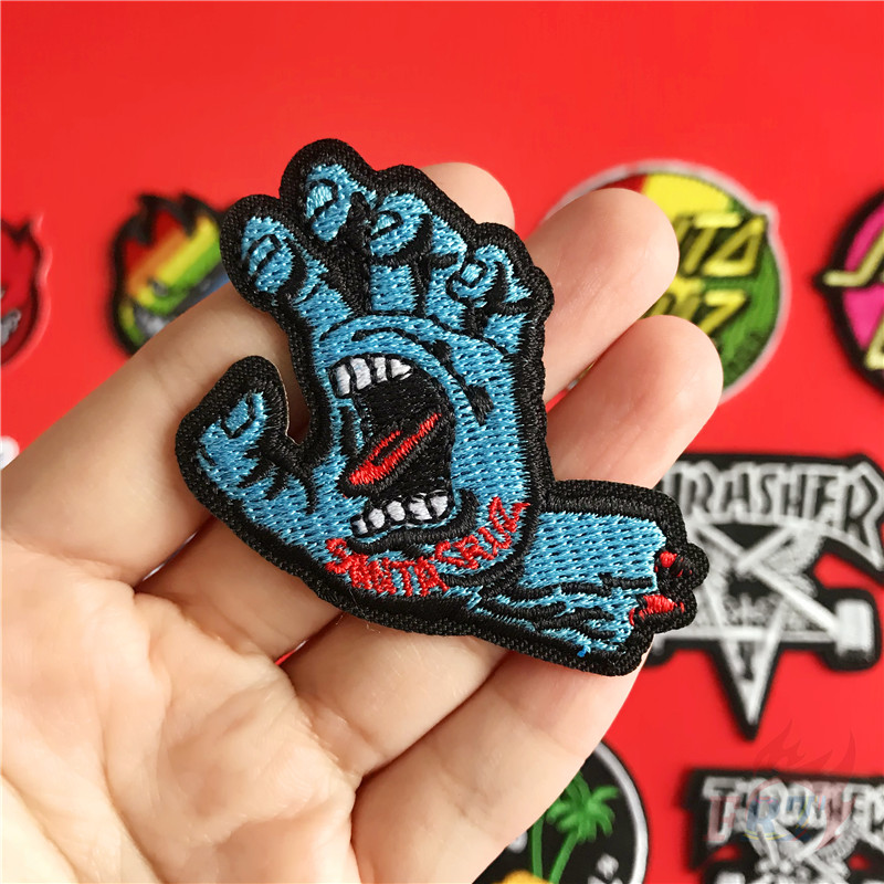 ☸ Skateboard Fashion Brand Iron-On Patch ☸ 1Pc DIY Sew on Iron on Badges Patches