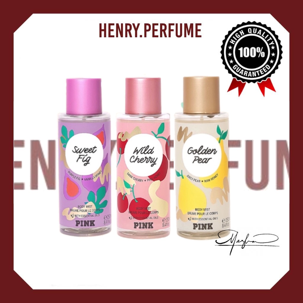 ⛅ Xịt thơm Body Mist Victoria’s Secret | Golden Pear | Wild Cherry | Sweet Fig 250ML ®️