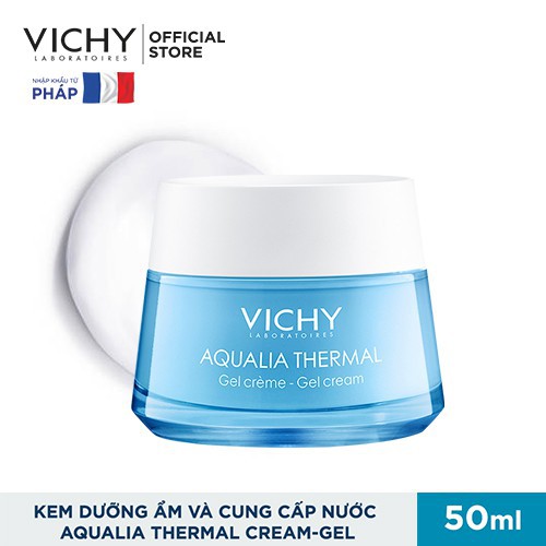 Kem dưỡng ẩm và cung cấp nước dạng gel giúp da trông mịn màng, tươi sáng hơn Vichy Aqualia Thermal Cream-Gel 50ml