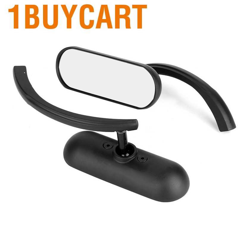 1 Cặp Gương Chiếu Hậu Mini Hình Oval Cho Xe Honda Yamaha Suzuki Kawasaki