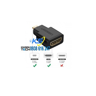 Đầu chuyển Micro HDMI to HDMI Ugreen 20106 - Hàng chính hãng