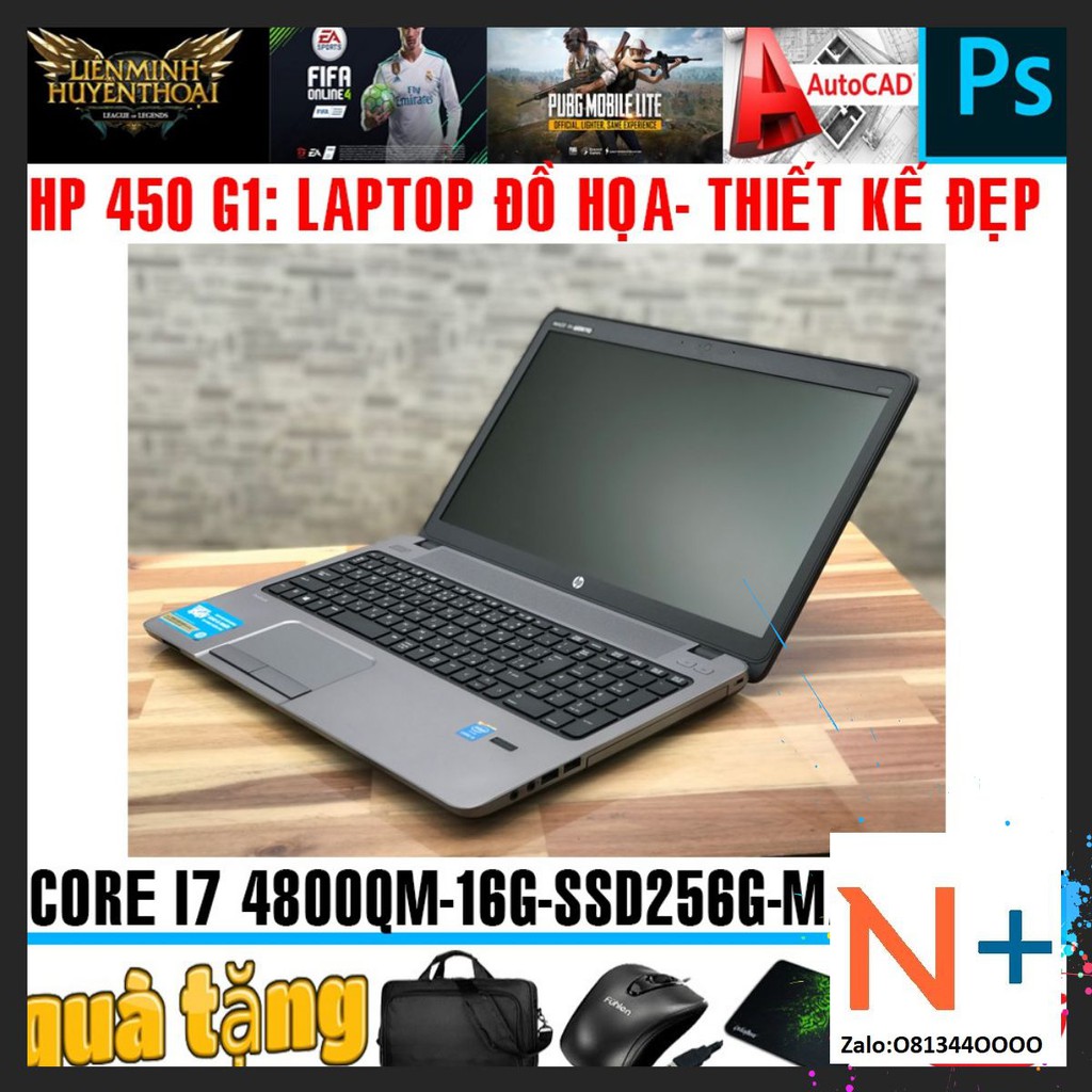HP Probook 450 G1 - thiết kế đẹp mạnh mẽ core i7-4800QM