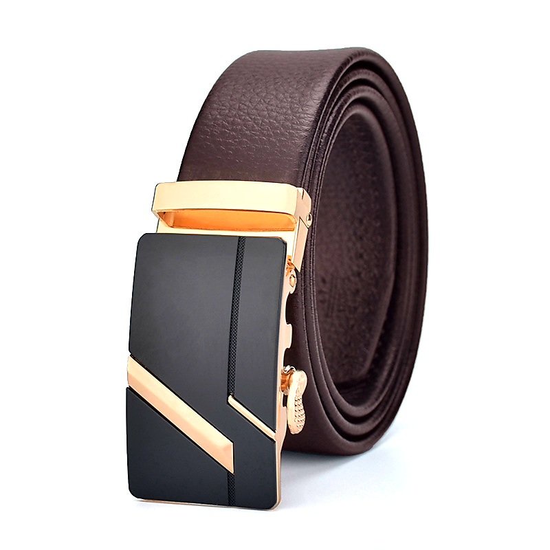 Thắt lưng nam da bò cao cấp dây nịt nam khoá tự động phong cách hàn quốc đẹp