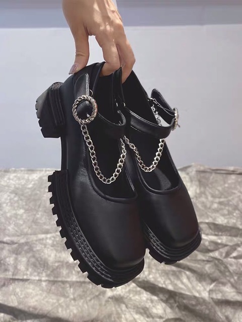 Giày oxford dây xích mũi vuông cực chất | BigBuy360 - bigbuy360.vn