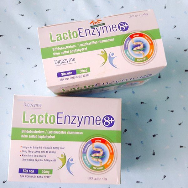 [GIÁ GỐC] Lacto Enzyme 8+ Plus men vi sinh cho trẻ nhỏ Hộp 30 gói