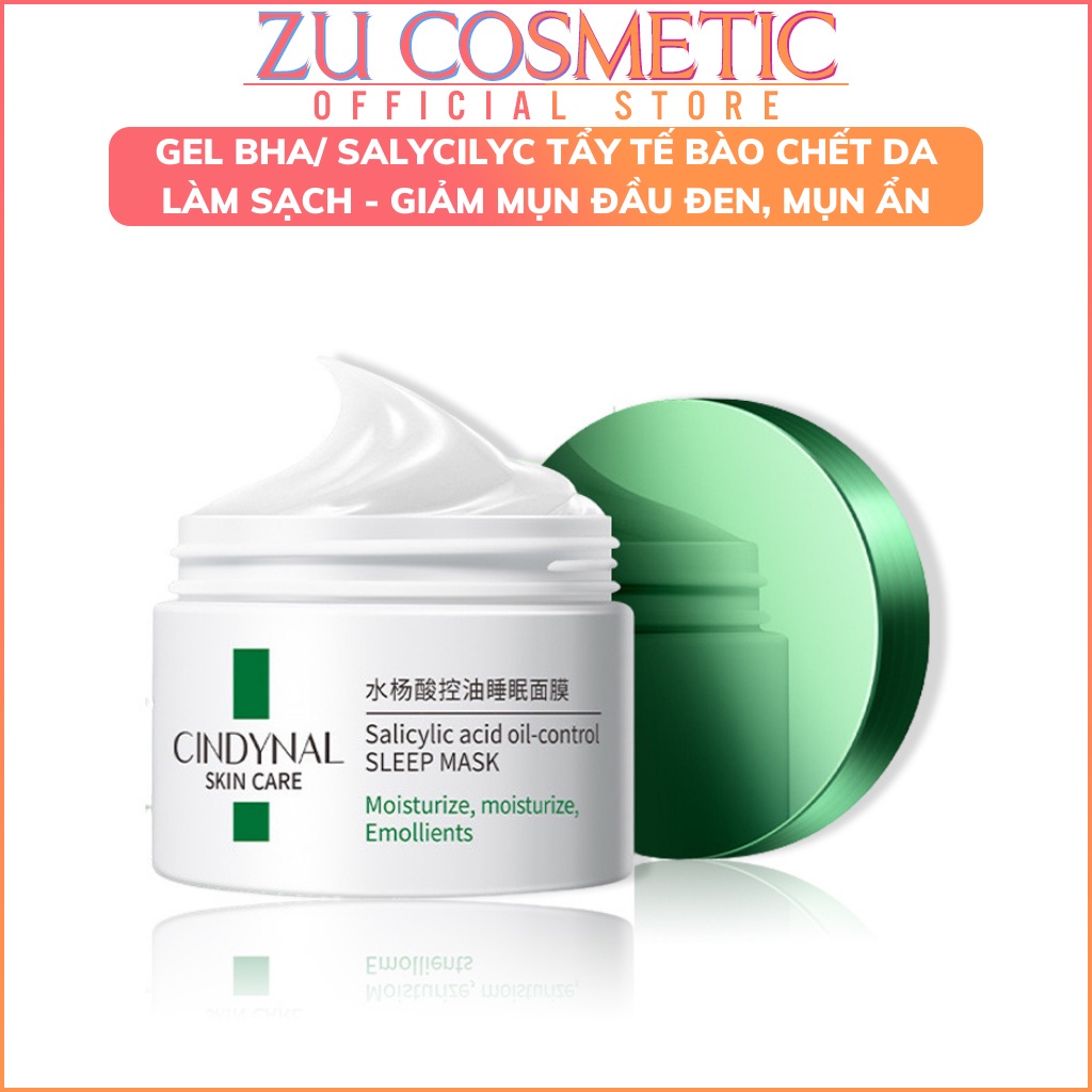 HŨ 120G GEL BHA/ SALYCILYC đắp mặt làm sạch các tế bào chết dư thừa trên da, tan dầu thừa, loại bỏ mụn ẩn, mụn đầu đen