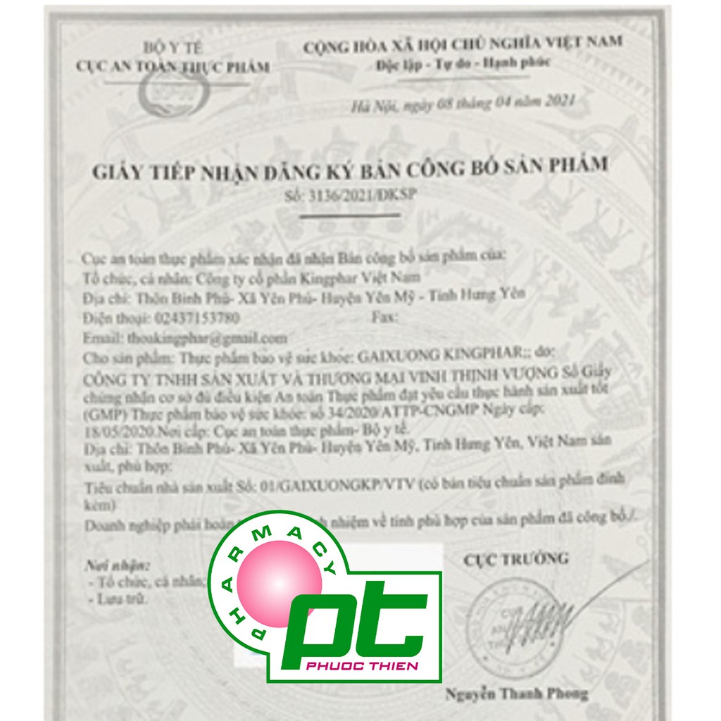 Viên Uống Gai Xương Kingphar Mạnh Gân Cốt Lọ 40 Viên hỗ trợ đau nhức xương khớp