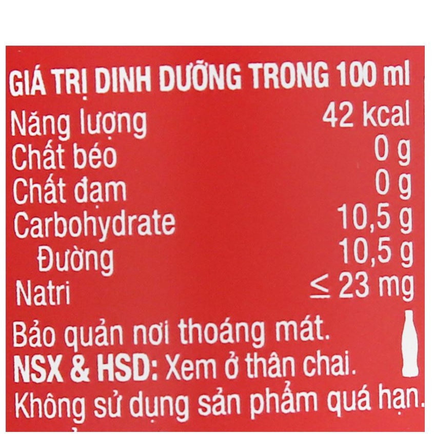 Thùng 24 chai Nước Ngọt CoCa CoLa Soft Drink 390ml - Đại lý 273