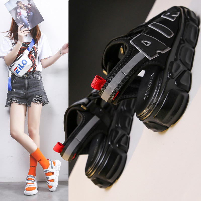 Sandal ulzzang Quai Viền Phản Quang Kiểu Dáng Hàn Quốc - Giày Sandal air 3 Nữ Dưới 7cm