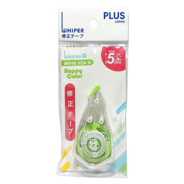 Bút Xóa Dạng Băng Kéo PLUS - Giao Ngẫu Nhiên, Thiết Kế Dễ Sử Dụng, Có Nắp Bảo Vệ Đầu Kéo