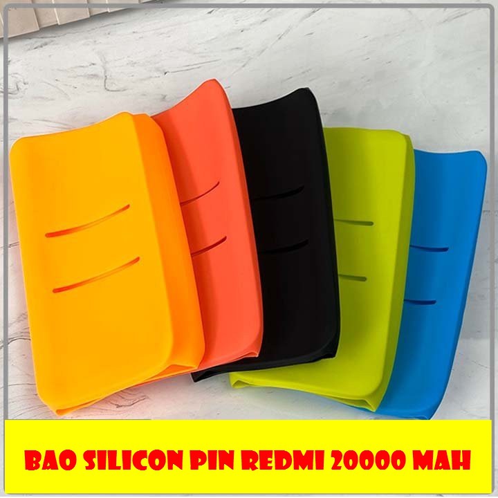 Bao Silicon Cho Pin Sạc Dự Phòng Xiaomi Redmi 20000mAh 2019