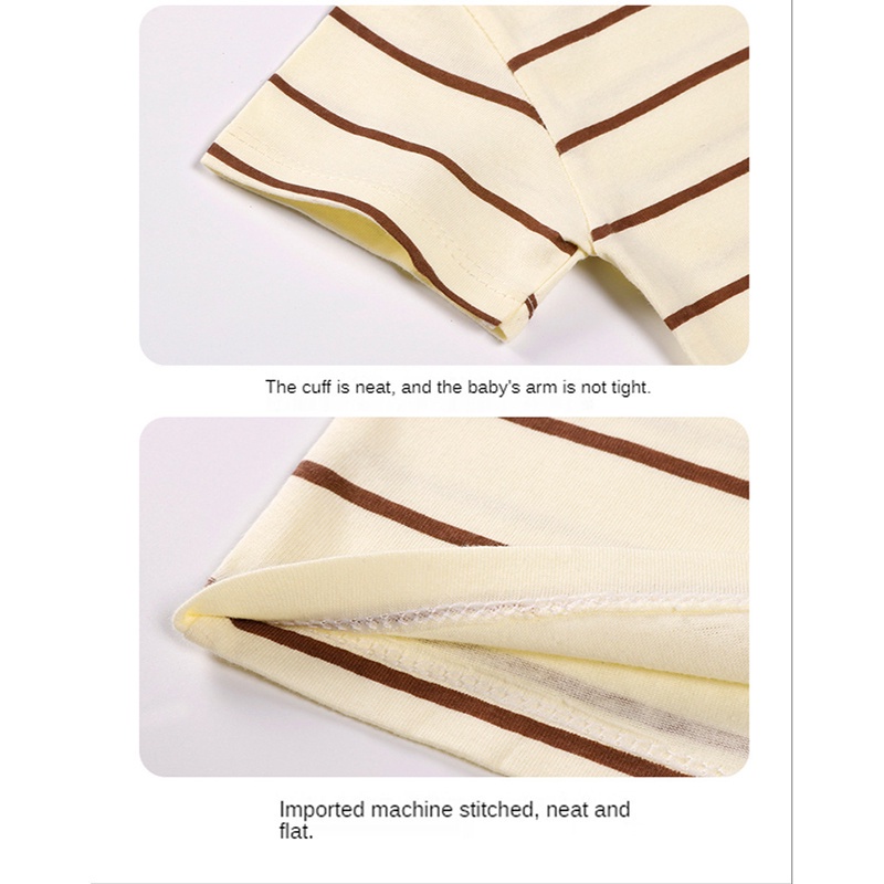 Áo thun SANITKUN cotton cổ tròn tay ngắn họa tiết hoạt hình tùy chọn phong cách Hàn Quốc thời trang mùa hè cho trẻ em