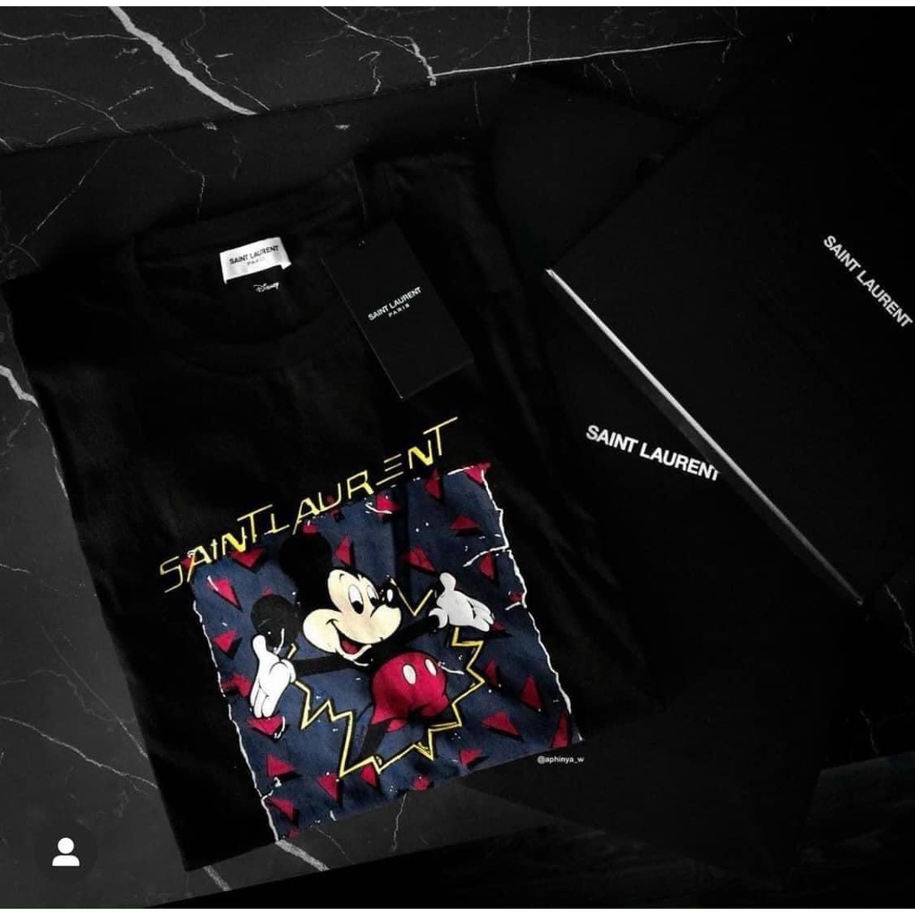 [LIKE AUTH] Áo Phông Saint Laurent 🔆 T Shirt Like Authenic On Web 🔆 Áo Thun Disney Mickey 🔆 Áo Phông Nam Nữ Unisex Vip