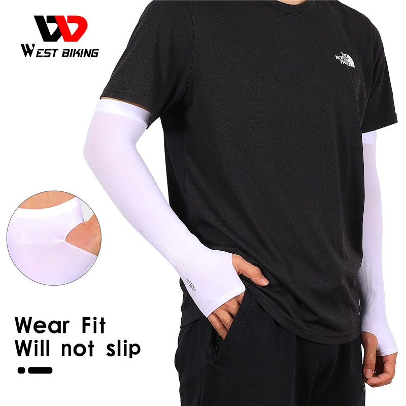 Ống tay áo WEST BIKING chống nắng chống tia UV bảo vệ cánh tay thoáng khí dành cho người đi xe đạp