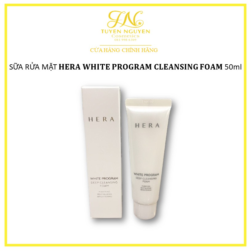 Sữa rửa mặt HERA White Program Deep Cleansing Foam 50ml