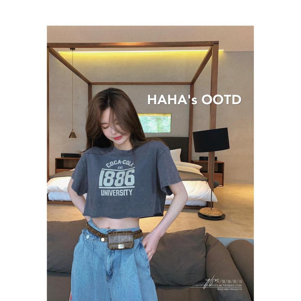 Áo thun Croptop Ulzzang, áo phông form rộng ACR8 | BigBuy360 - bigbuy360.vn