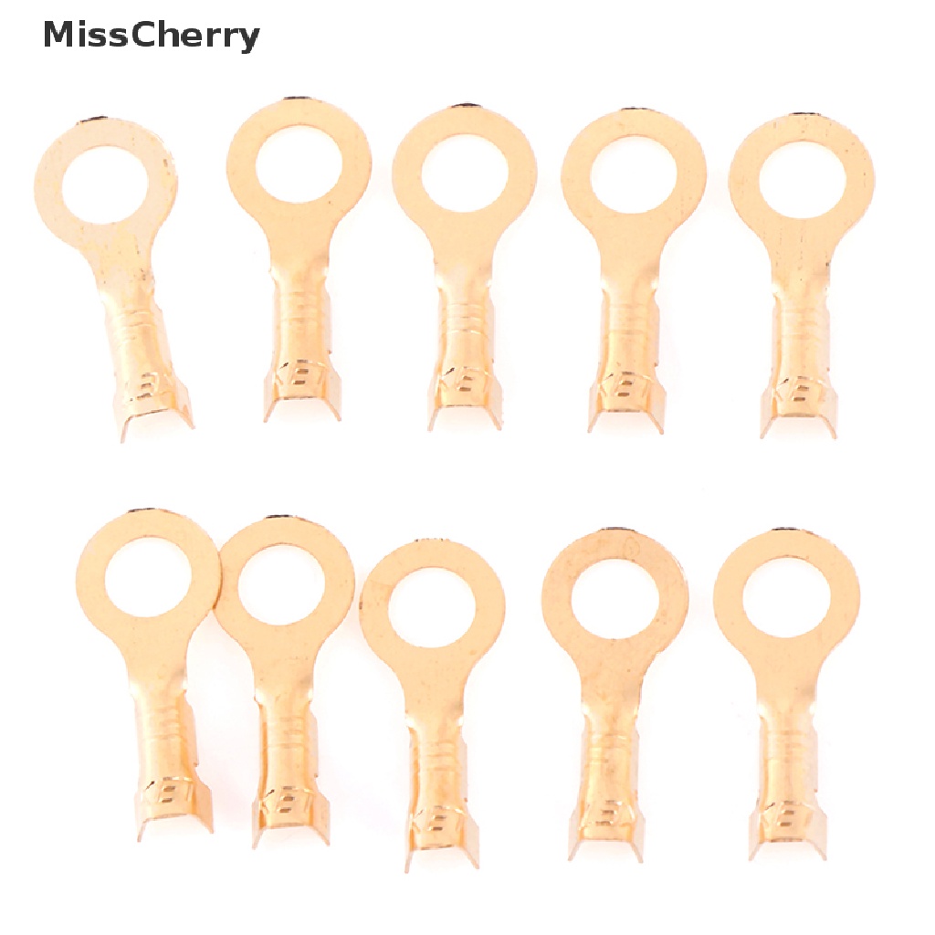 Set 100 đầu nối dây điện hình tròn bằng đồng thau 4.2mm chuyên dụng