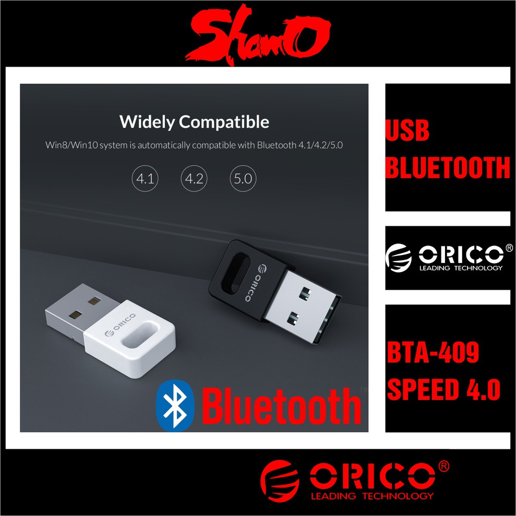 USB Bluetooth Orico BTA-409 – Chính Hãng Orico – Bluetooth 4.1/4.2/5.0 – Hỗ trợ máy tính kết nối Bluetooth với các thiết