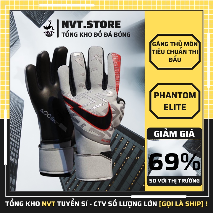 Bao tay bắt bóng trẻ em Nike Phantom, găng tay thủ môn trẻ em CAO CẤP, DÍNH BÓNG siêu tốt - NVT.store.vn