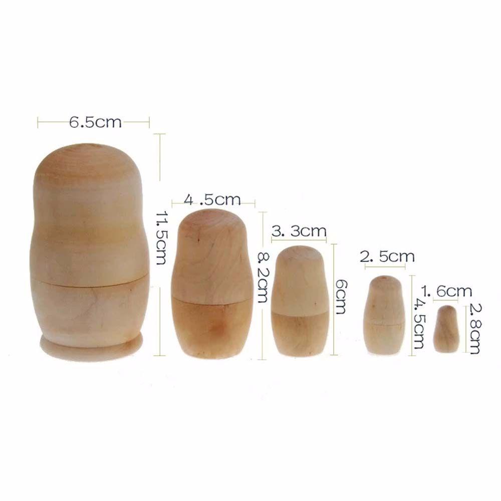 Set 5 Búp Bê Nga Matryoshka Dùng Để Trang Trí