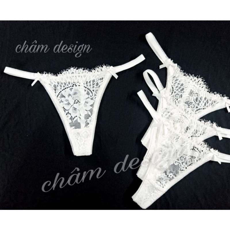 Chíp lọt khe trắng gắn 2 nơ xinh, hàng thiết kế độc quyền