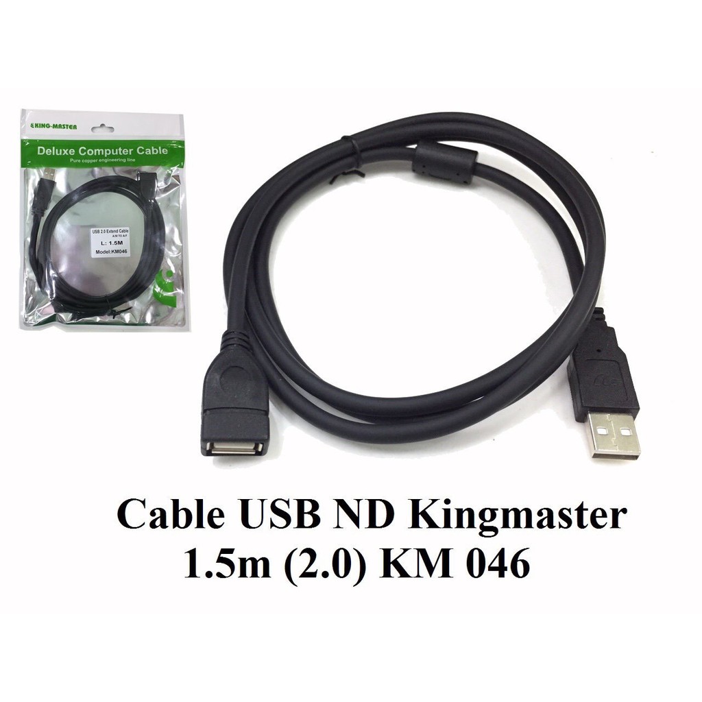 Cáp usb nối dài 2.0 Kingmaster loại 1 , 1.5m KM 046 , 3m KM 047, 5m KM 048, 10m KM 049